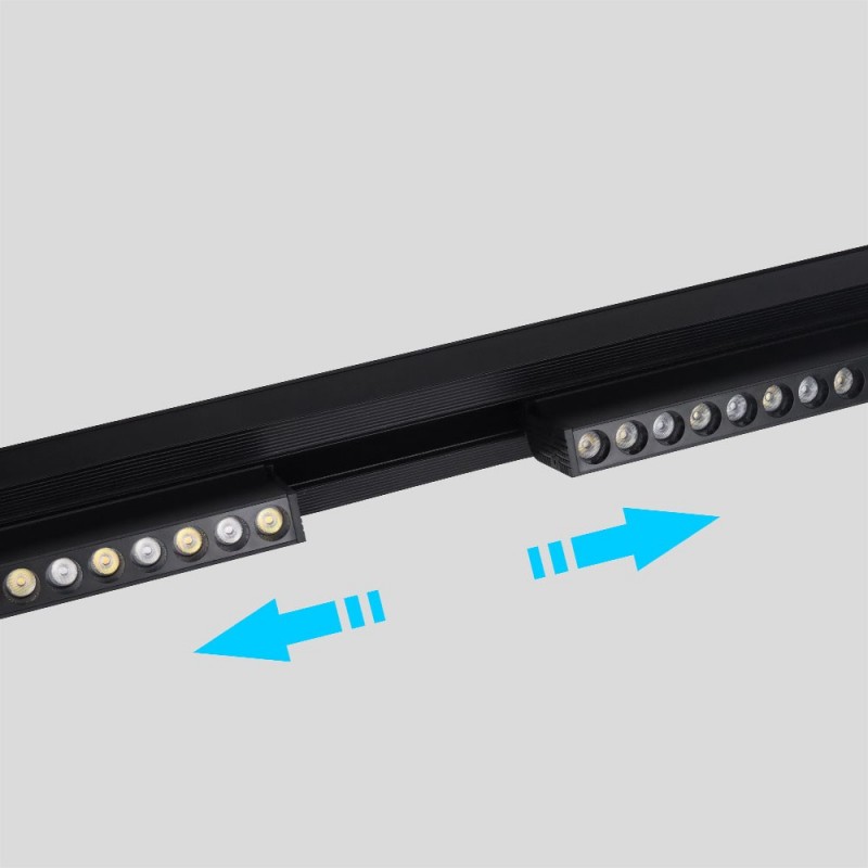 Faretti Lineare Orientabile CCT |10W | UGR | Nero | Mi Light