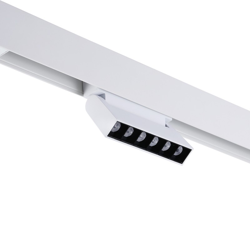 Faretto Lineare Orientabile Magnetico 48V | 6W |  UGR | Bianco