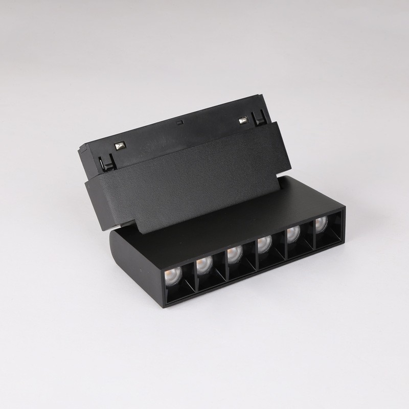 Faretto Lineare Orientabile Magnetico 48V | 6W |  UGR | Nero