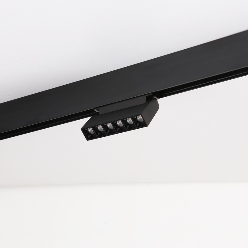 Faretto Lineare Orientabile Magnetico 48V | 6W |  UGR | Nero