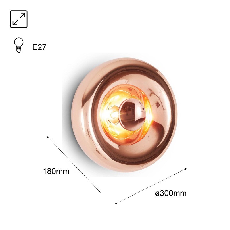 Lampada da Parete in Alluminio Vetraro