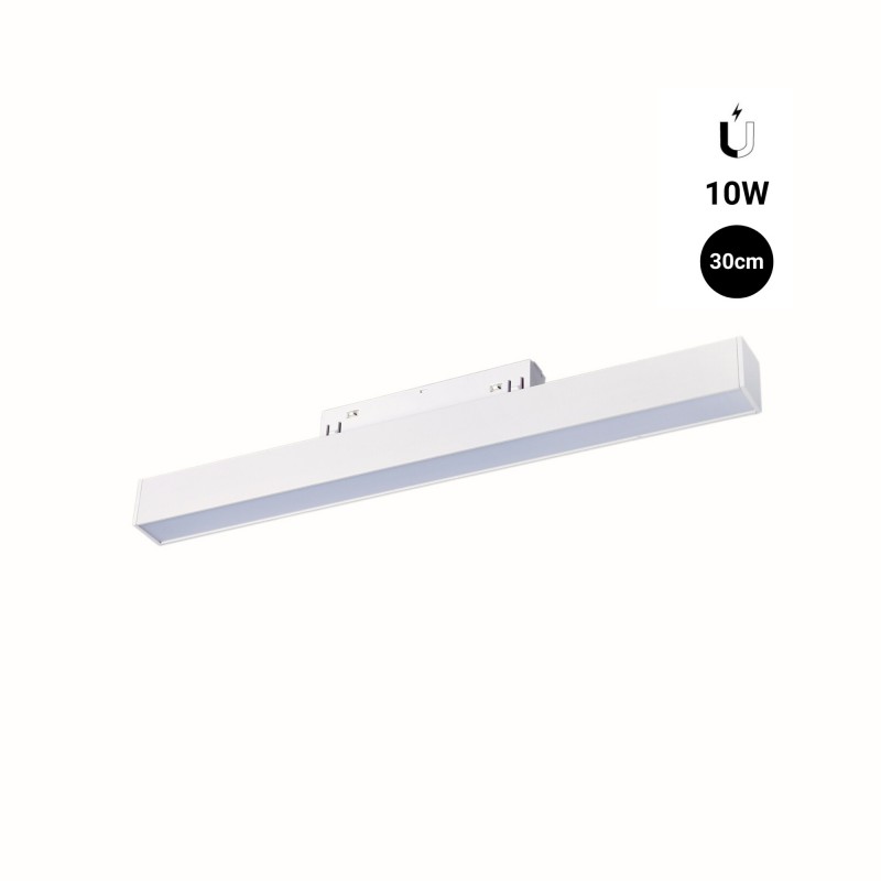 Faretto Magnetico Bianco 10w Diffusore Opale