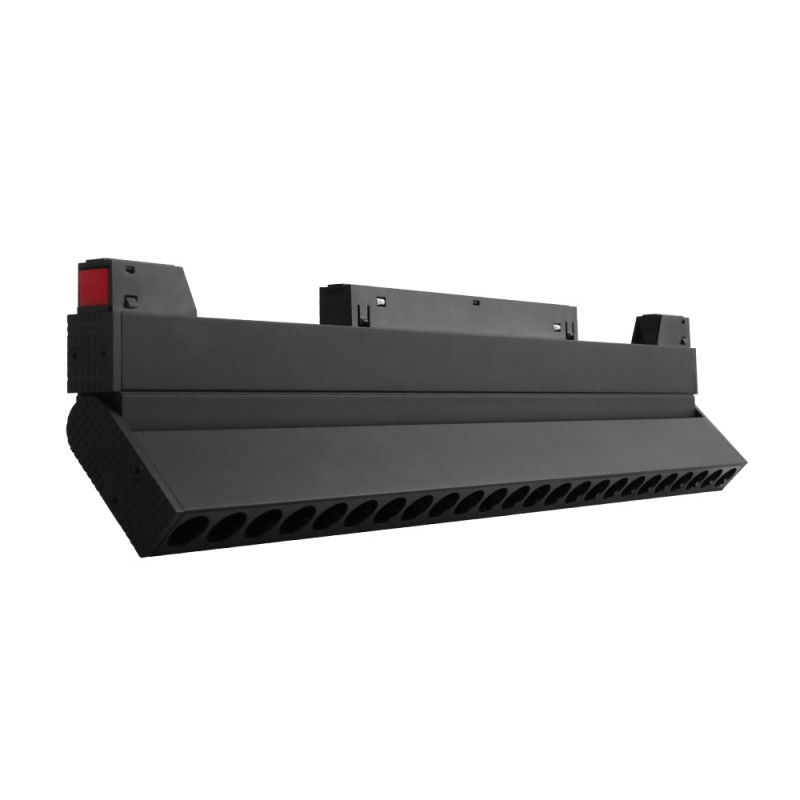 Faretto Lineare Orientabile CCT |20W | UGR | Nero | Mi Light