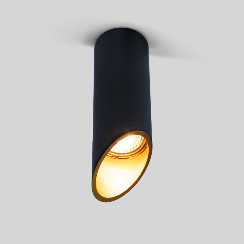 Applique soffitto smussato in tubo 15cm