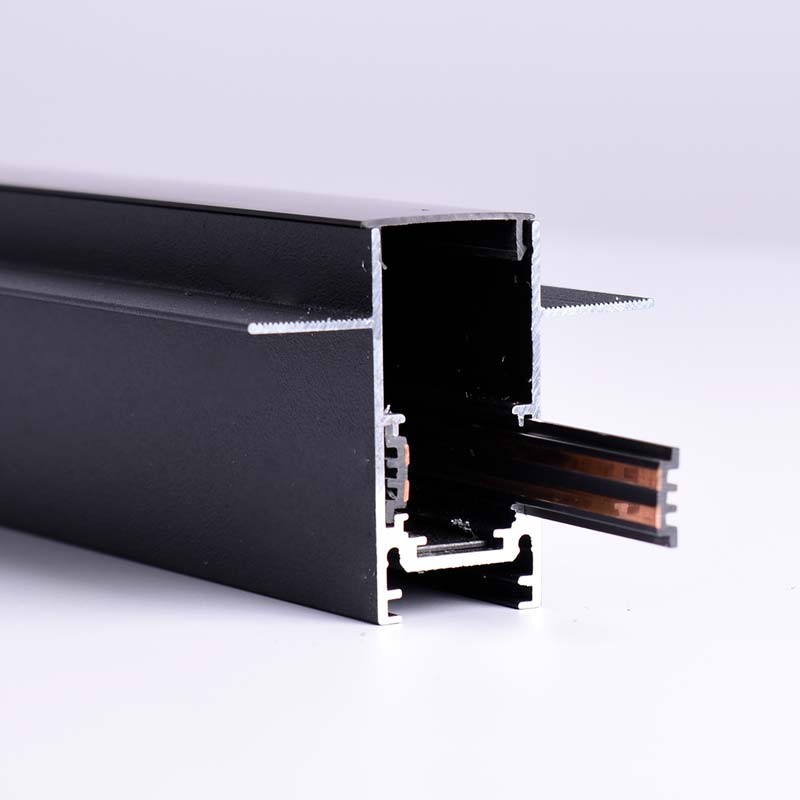 Binario da incasso Magnetico di 2 Metri | 48v | Nero