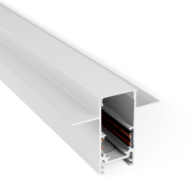 Binario da incasso Magnetico di 2 Metri | 48v | Bianco
