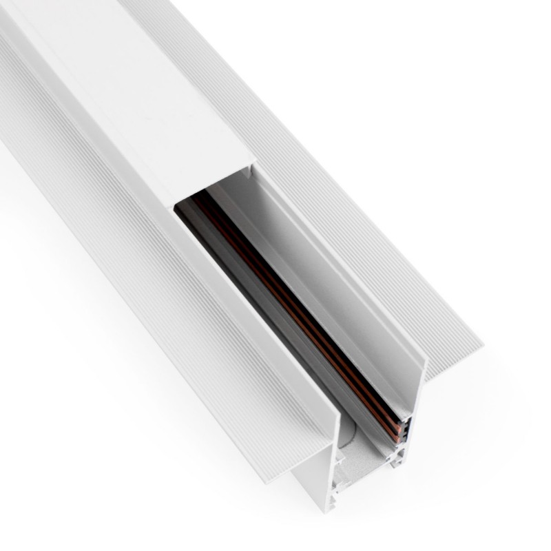 Binario da incasso Magnetico di 2 Metri | 48v | Bianco