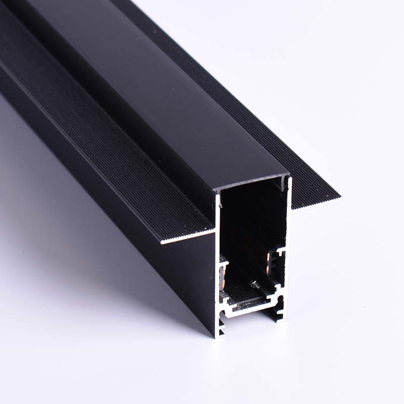Binario da incasso Magnetico di 2 Metri | 48v | Nero