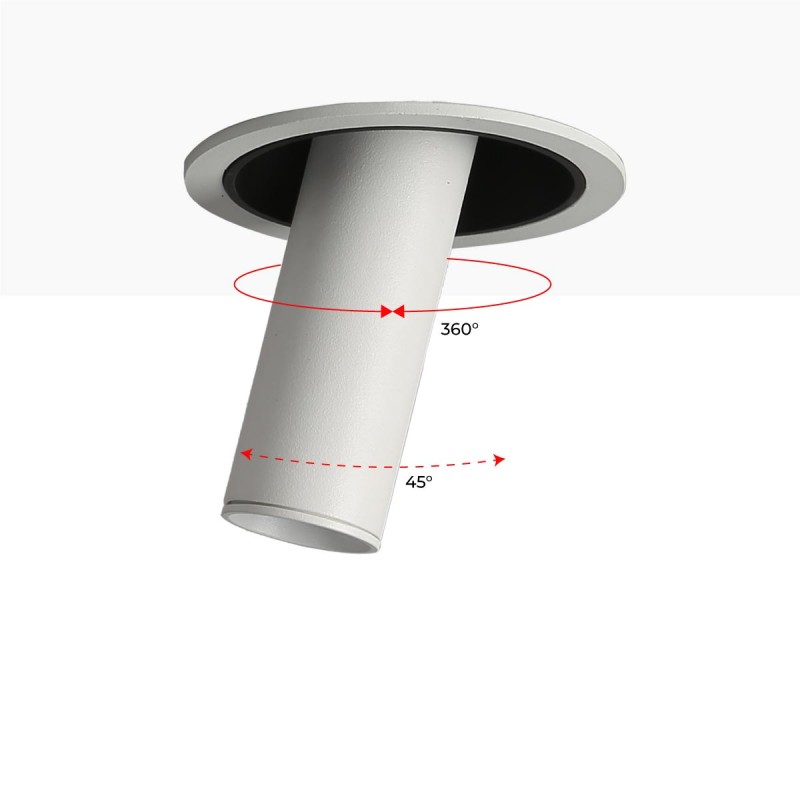 LED-Strahler Einbaustrahler verstellbar SIL | 100mm | 7W | ZOOM