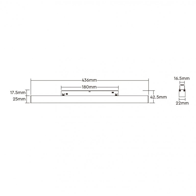 Faretto Lineare CCT |20W | UGR | Bianco| Mi Light