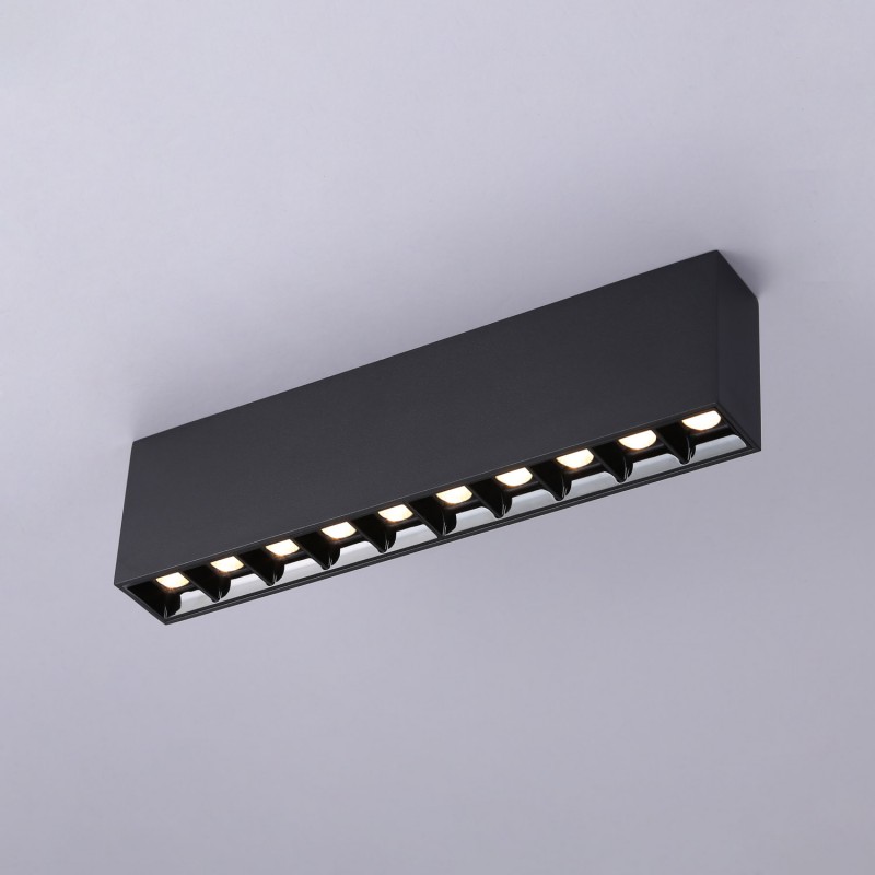 LED-Aufbaustrahler | Schwarz | 20W | UGR18