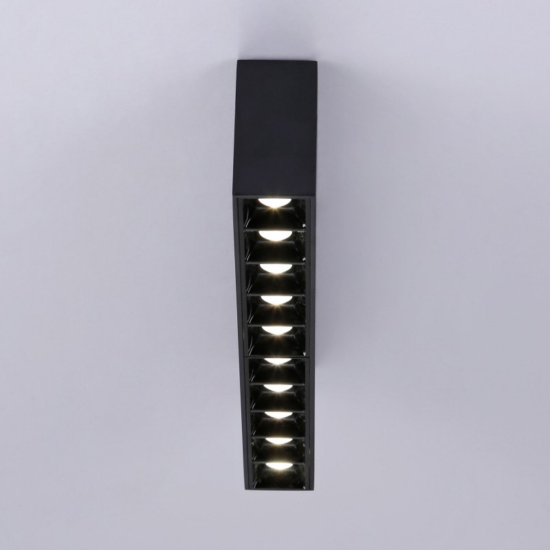 LED-Aufbaustrahler | Schwarz | 20W | UGR18