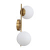 Applique da parete Doppia Sfera Gemini Oro
