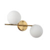 Applique da parete Doppia Sfera Gemini Oro