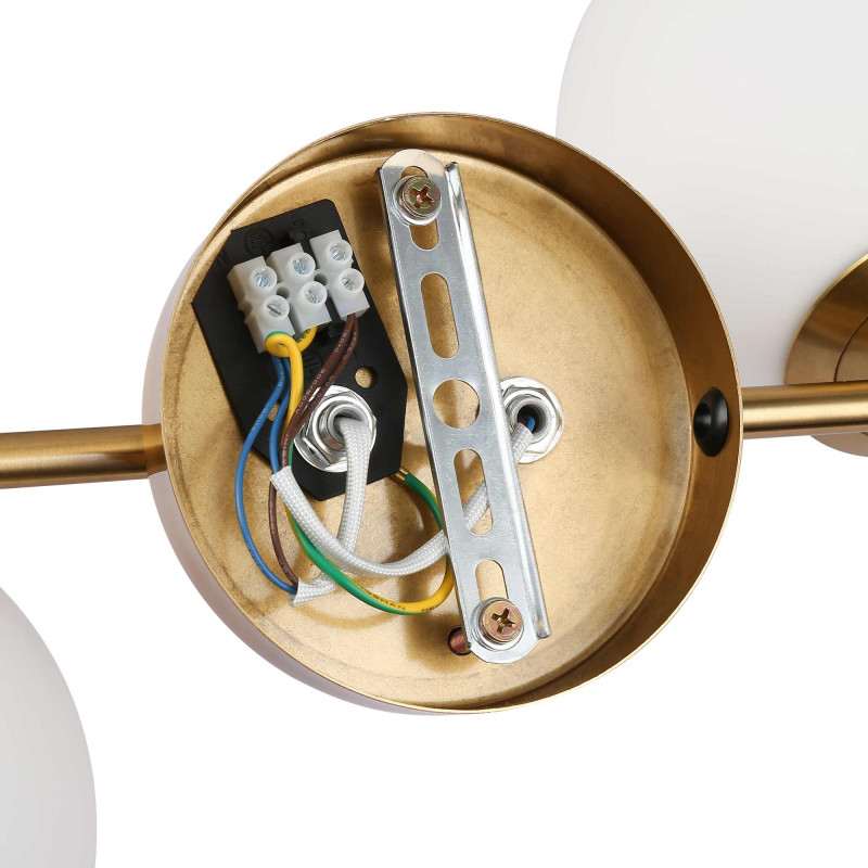 Applique da parete Doppia Sfera Gemini Oro