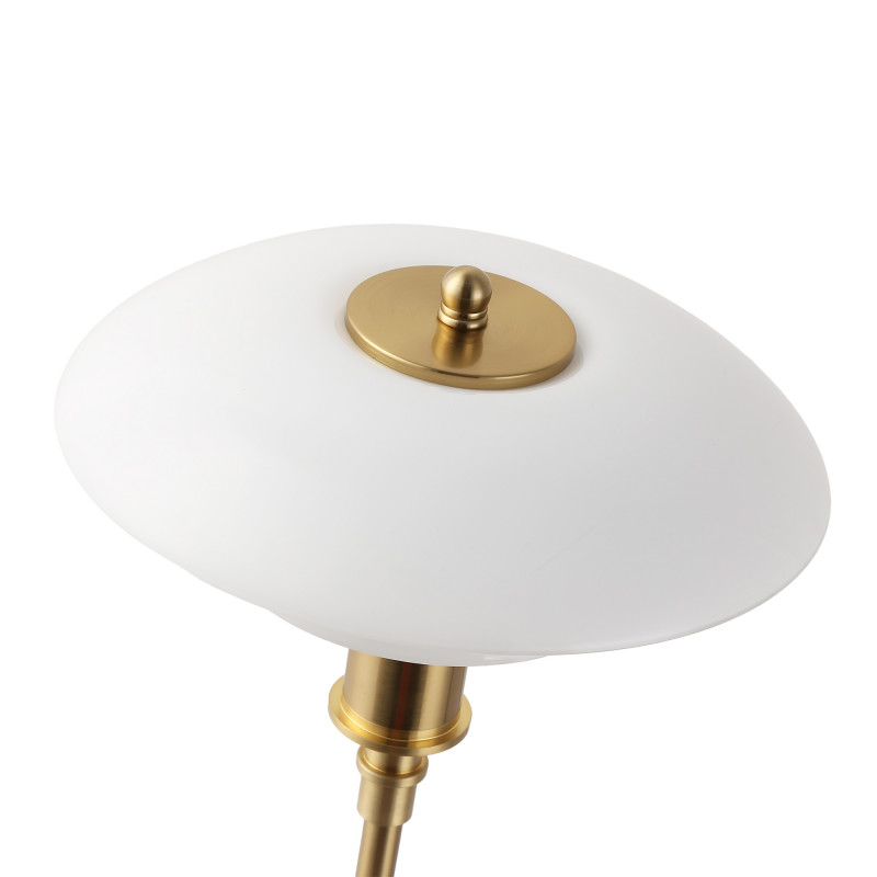 Lampada da tavolo con paralumi in vetro opalino | Marthin