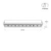 Linearer LED-Einbaustrahler | UGR 18 | 20w