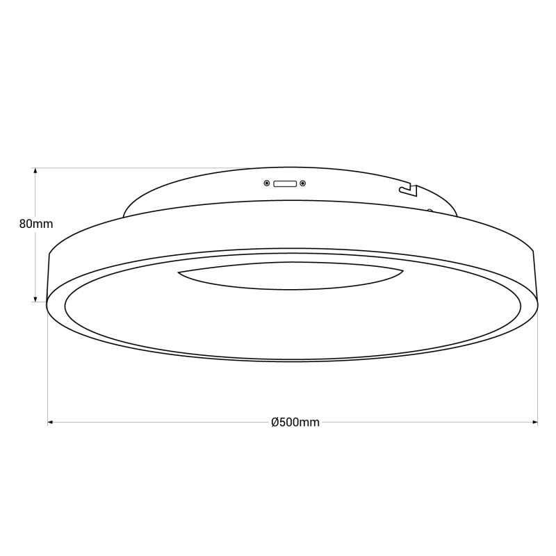 Plafoniera LED 36W Susanna Taglia L | ø50cm | Driver Philips
