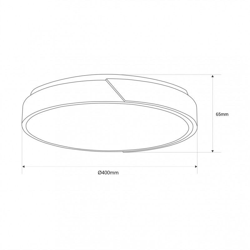 Plafoniera LED | Circolare | CCT in Legno 36w ø 500mm
