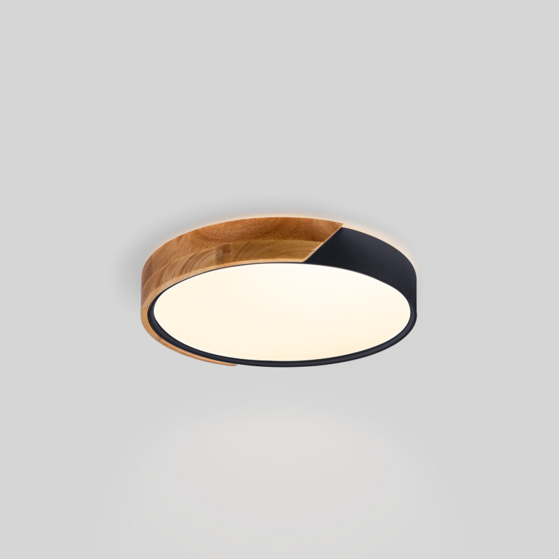 Plafoniera LED | Circolare | CCT in Legno 36w ø 500mm