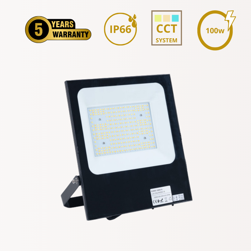 Poriettore LED da Esterno 100W | CCT | PREMIUM | IP66