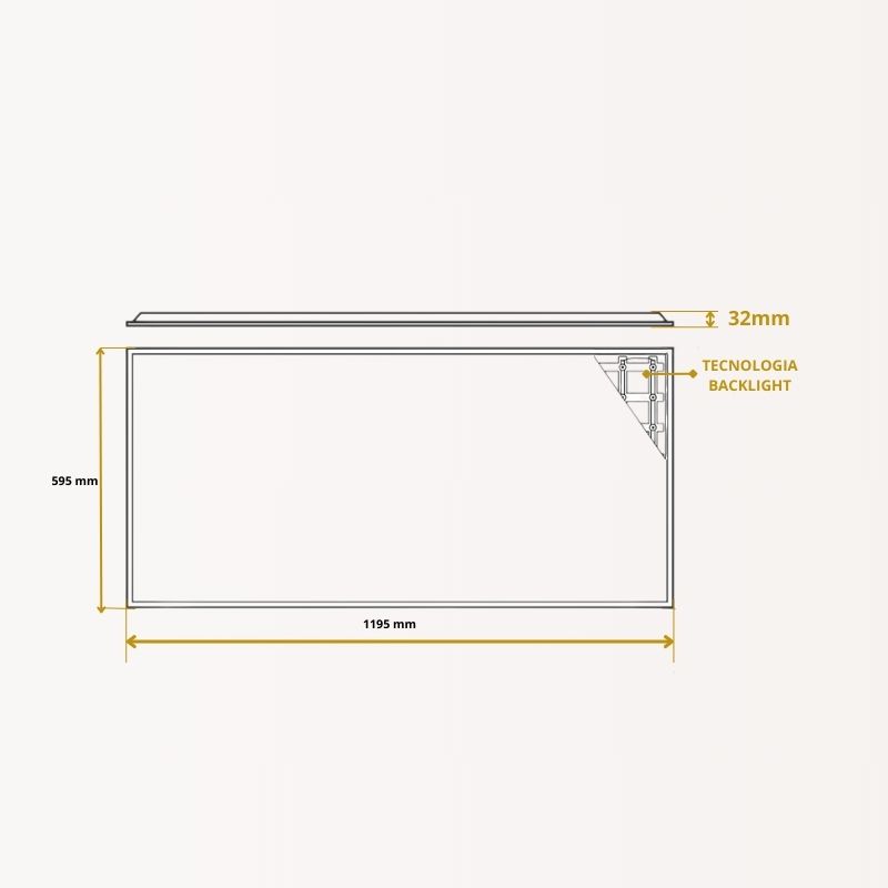 Pannello LED 120X60 cm | Driver PHILIPS | 50W | UGR22
