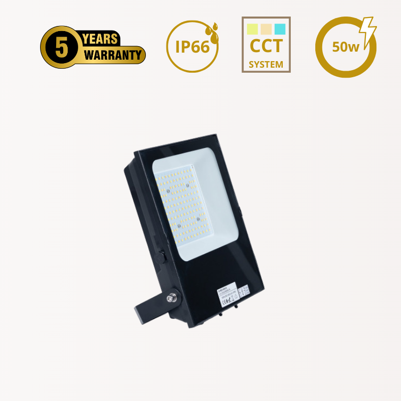 Poriettore LED da Esterno 50W | CCT | PREMIUM | IP66