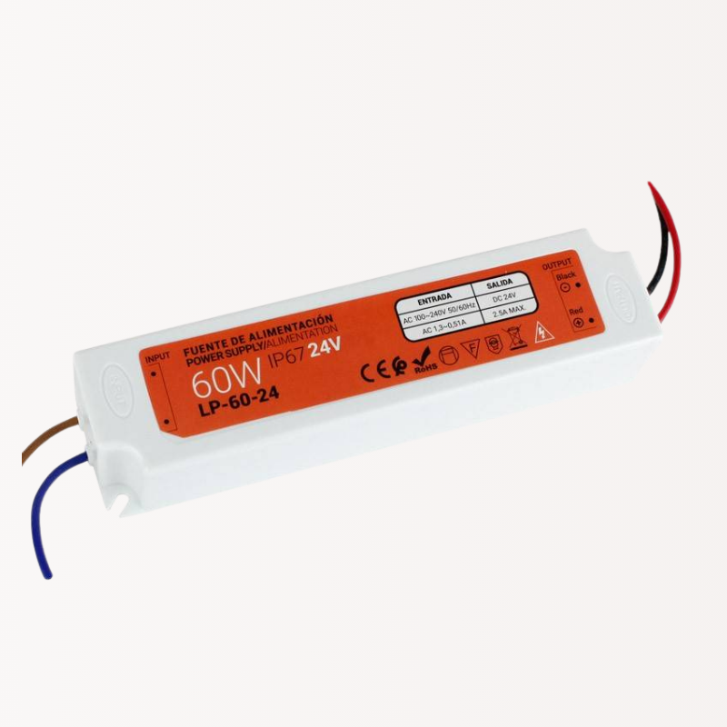 Wasserdichtes Netzgerät 24V DC | 60W | IP67