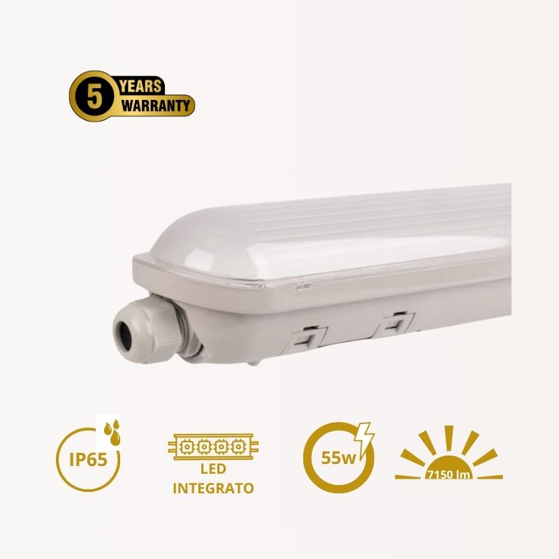 Plafoniera Stagna Led Impermeabile | 150cm | 7.150lm