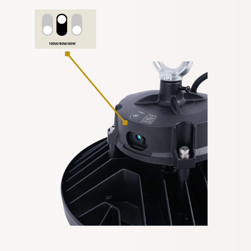 Industrielle UFO LED Glocke 100W | LIFUD Treiber | PHILIPS Lumileds
