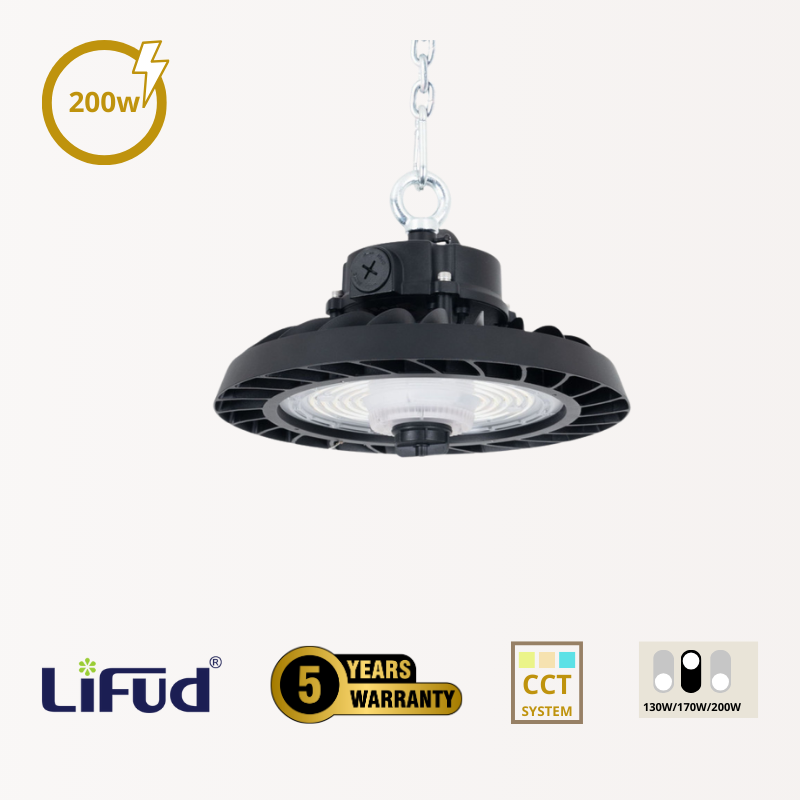UFO Industrie-LED-Glocke 200W | CCT | LIFUD-Treiber