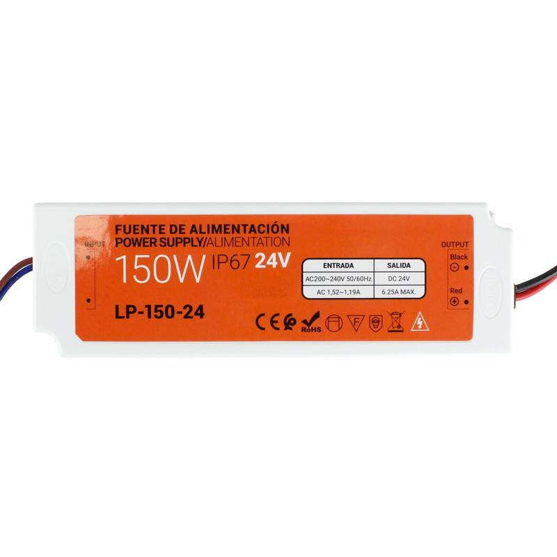 Wasserdichte Stromversorgung 24V DC | 150W | IP67 | 6,25A
