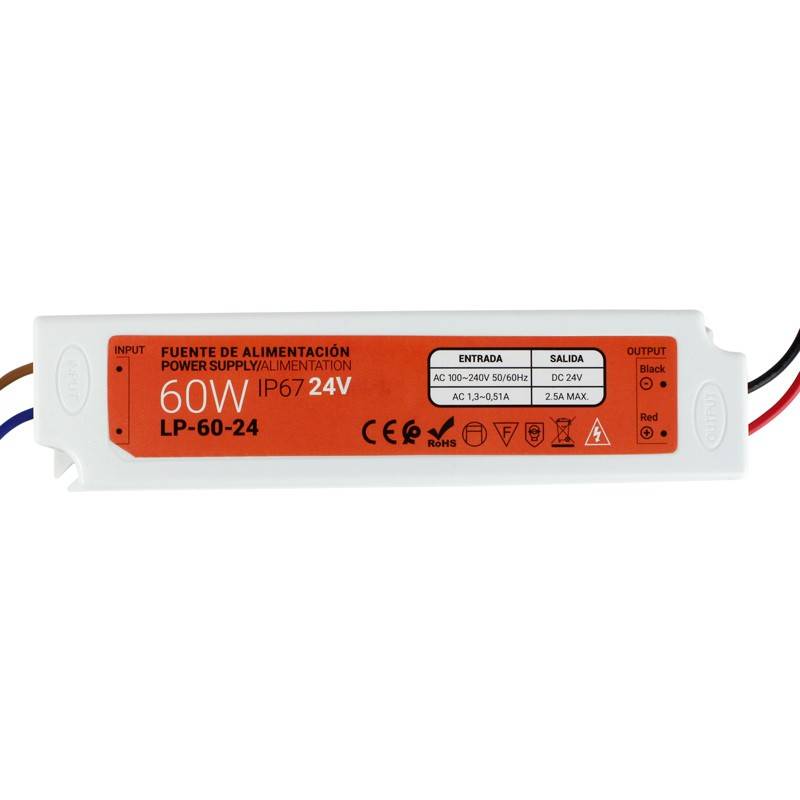 Wasserdichtes Netzgerät 24V DC | 60W | IP67