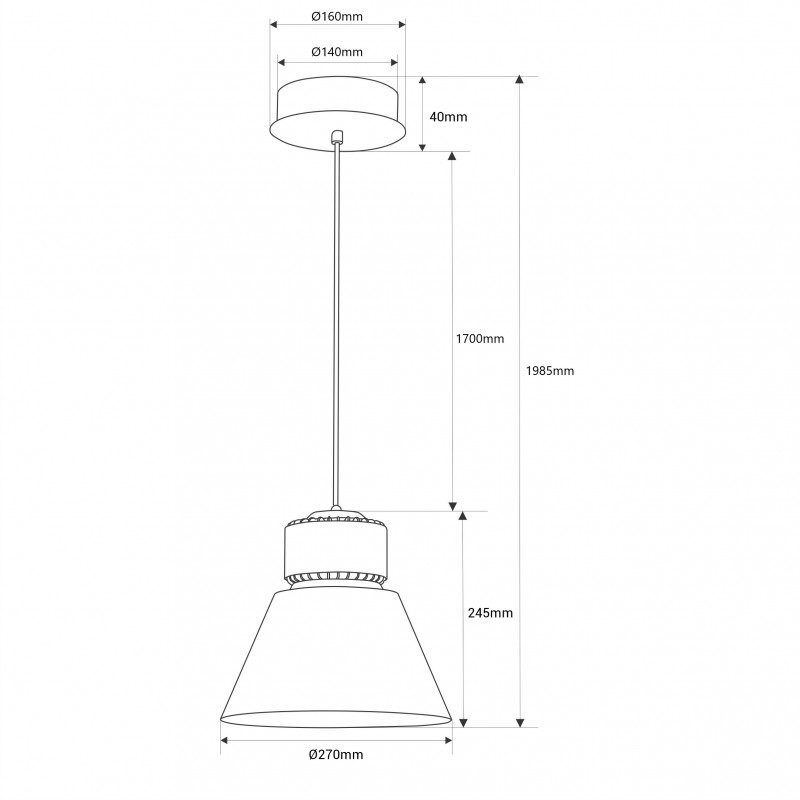Dekorative Led-Glockenlampe 36w