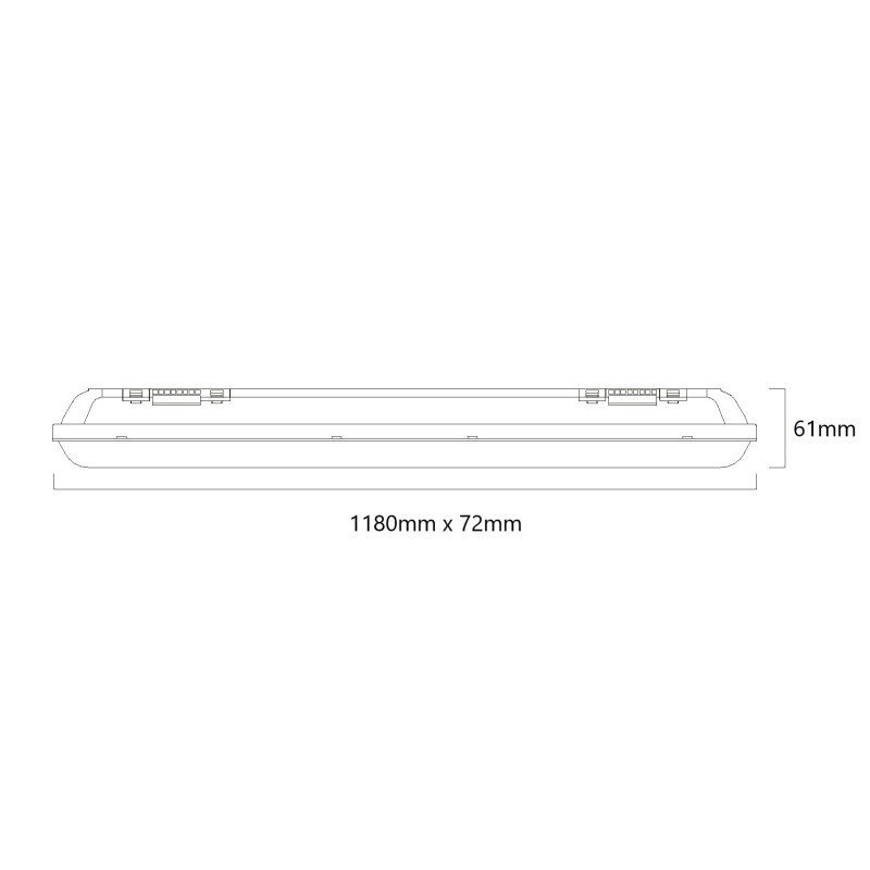 Plafoniera Stagna Led Impermeabile | 120cm | 5.200lm