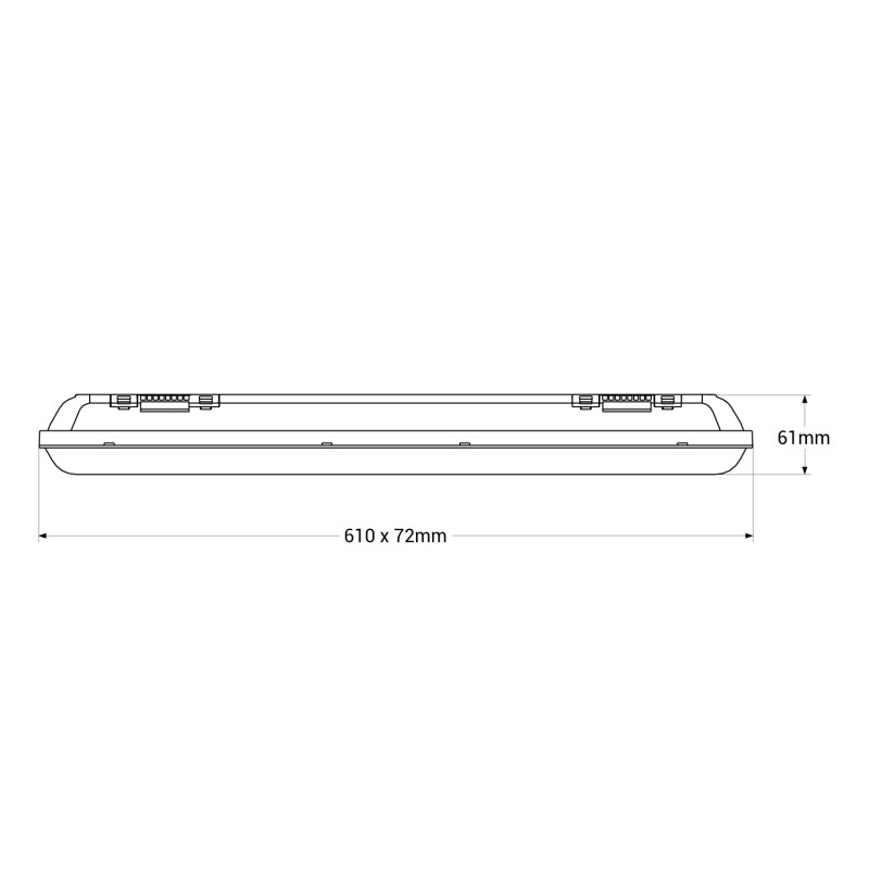 Plafoniera Stagna Led Impermeabile | 60cm | 2.750lm | CCT