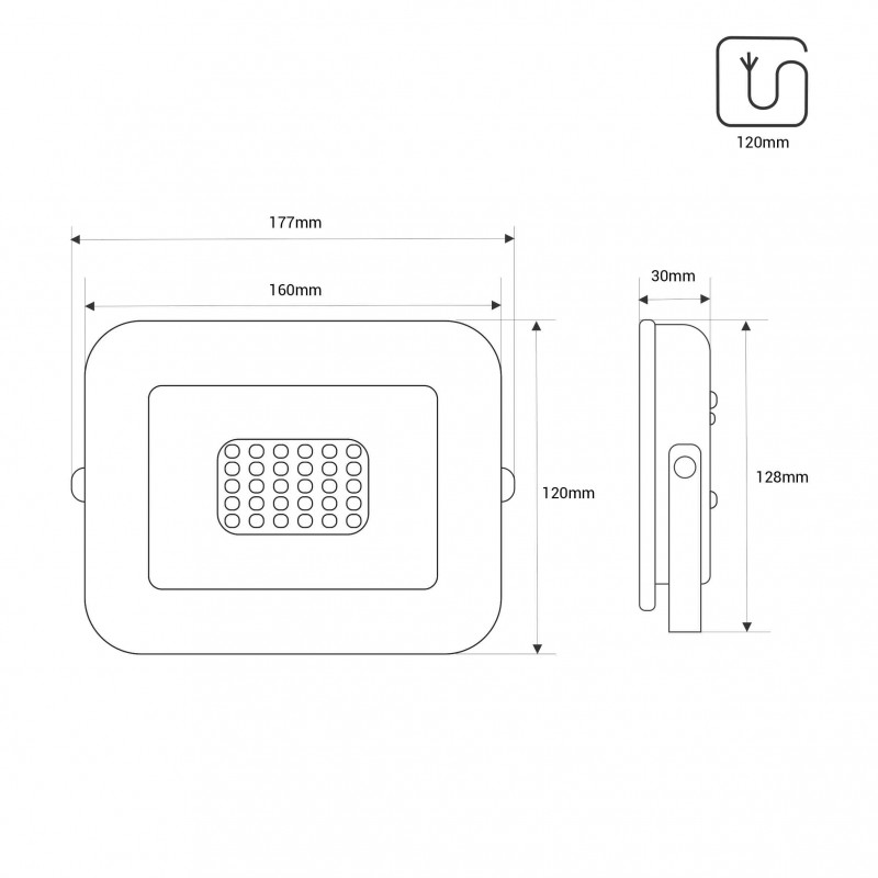 Poriettore LED da Esterno Basic 30W | IP65