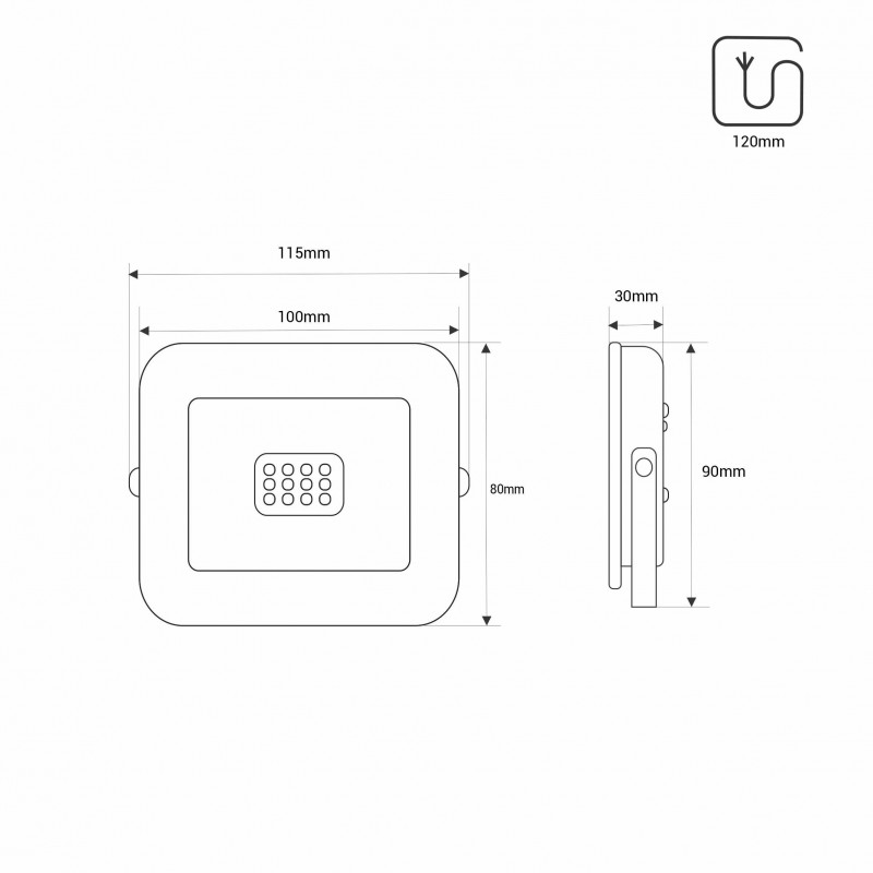 Poriettore LED da Esterno Basic 10W | IP65