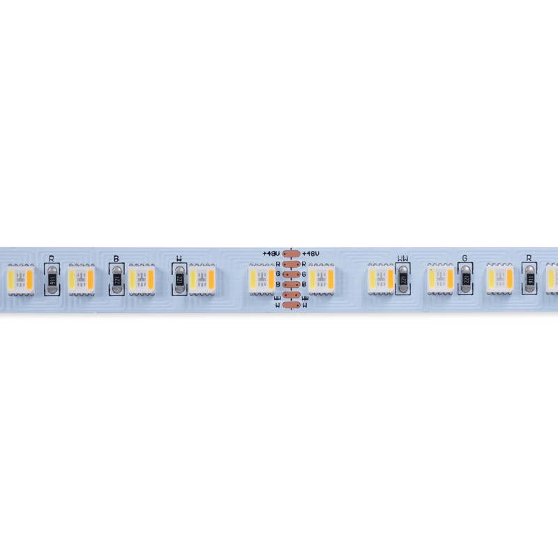 LED-Streifen 48V DC | 15W/m | 12mm | 90LED/m | RGB + CCT