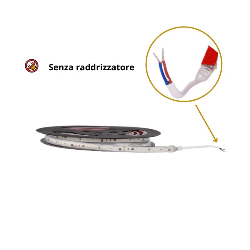 LED-Streifen 220V Chip SMD2835 | 12mm | IP67