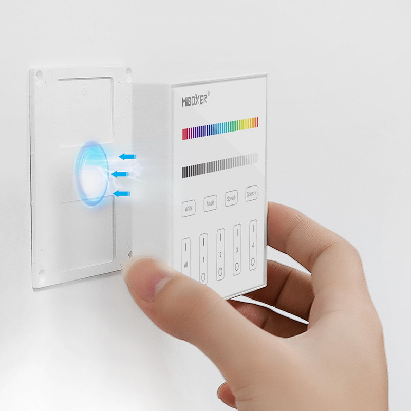 Touch RGB- und RGBW-Fernbedienung MiLight | 4 Zonen | Weiß