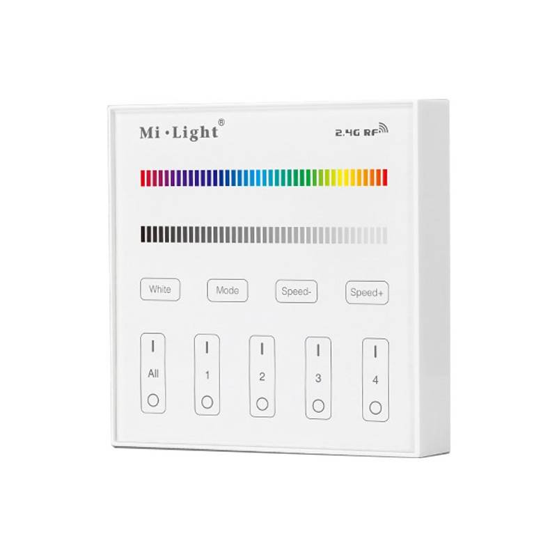Touch RGB- und RGBW-Fernbedienung MiLight | 4 Zonen | Weiß