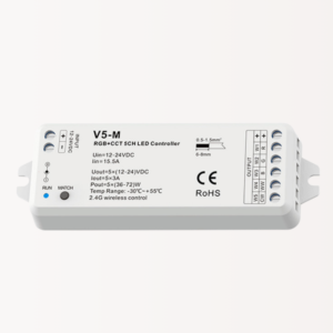Controller RGB+CCT | 12-48V DC | 15A | RF 2.4G