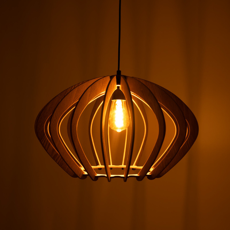 ALICE Hängeleuchte aus Holz | Ø 48cm | E27