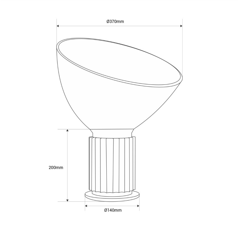 Lampada da tavolo "Lumeo Small" dal design raffinato