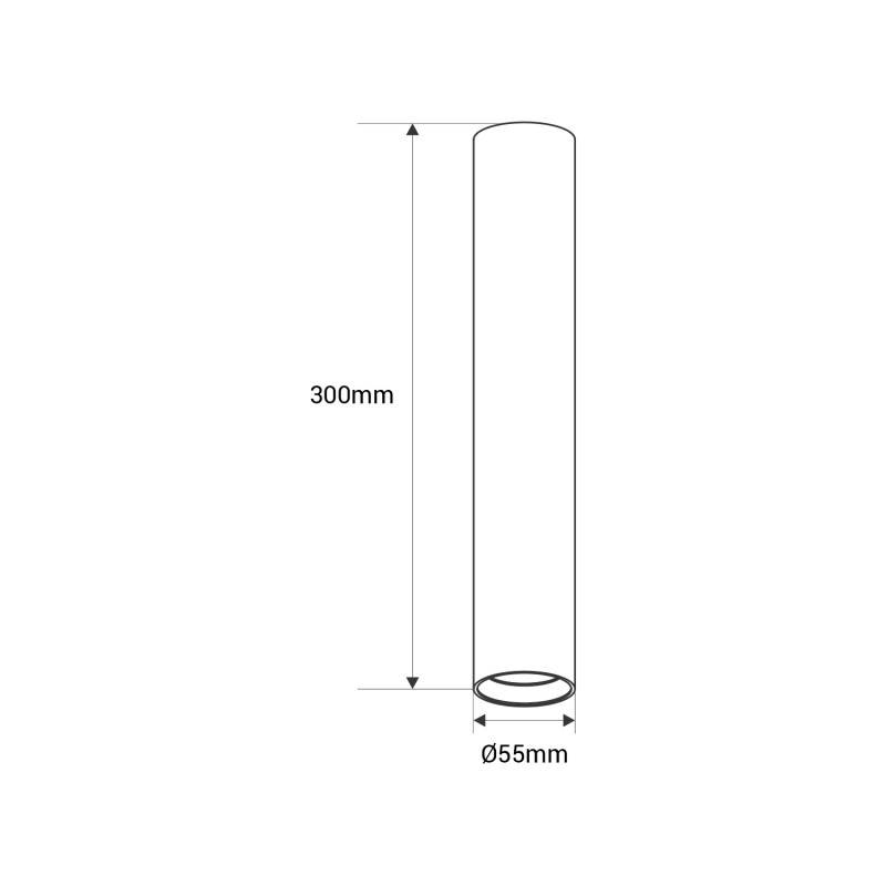 SIENNA Aluminium-Aufbaustrahler 10cm | 20cm | 30cm