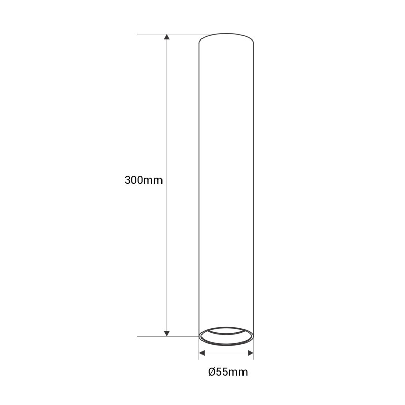 SIENNA Aluminium-Aufbaustrahler 10cm | 20cm | 30cm