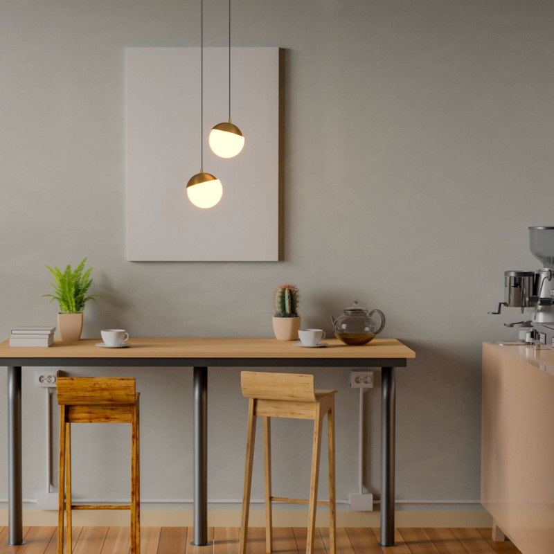 Lampada a sospensione sfera per binario magnetico 48V  6W