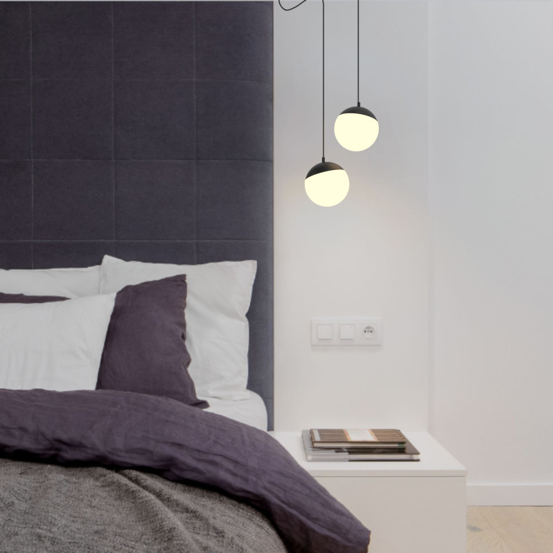 Lampada a sospensione sfera per binario magnetico 48V  6W