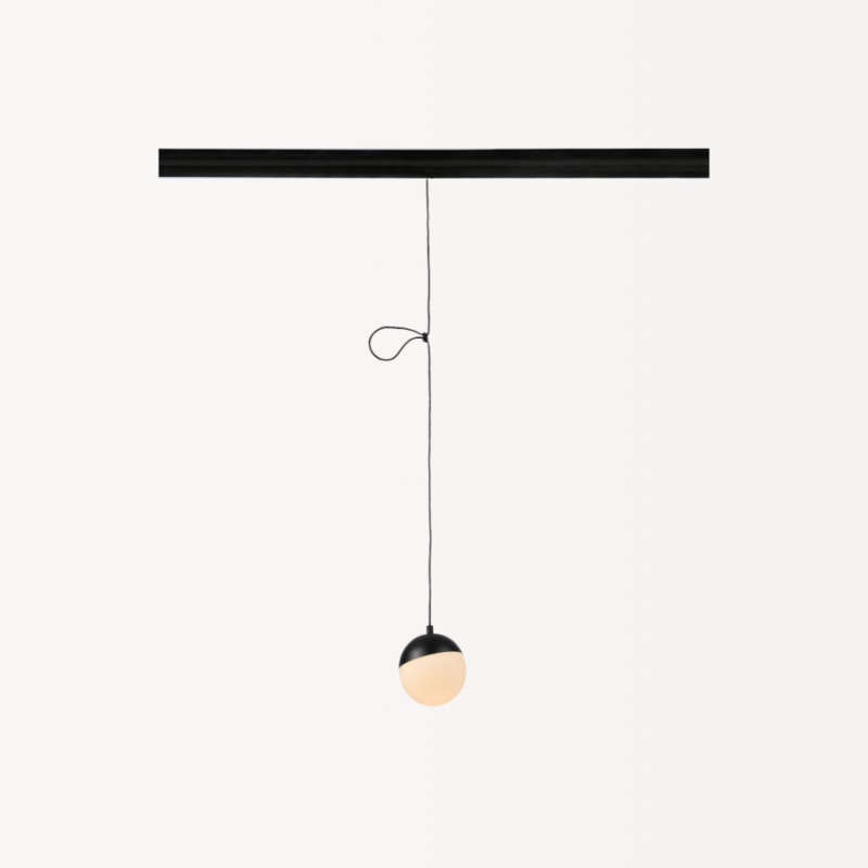 Lampada a sospensione sfera per binario magnetico 48V  6W